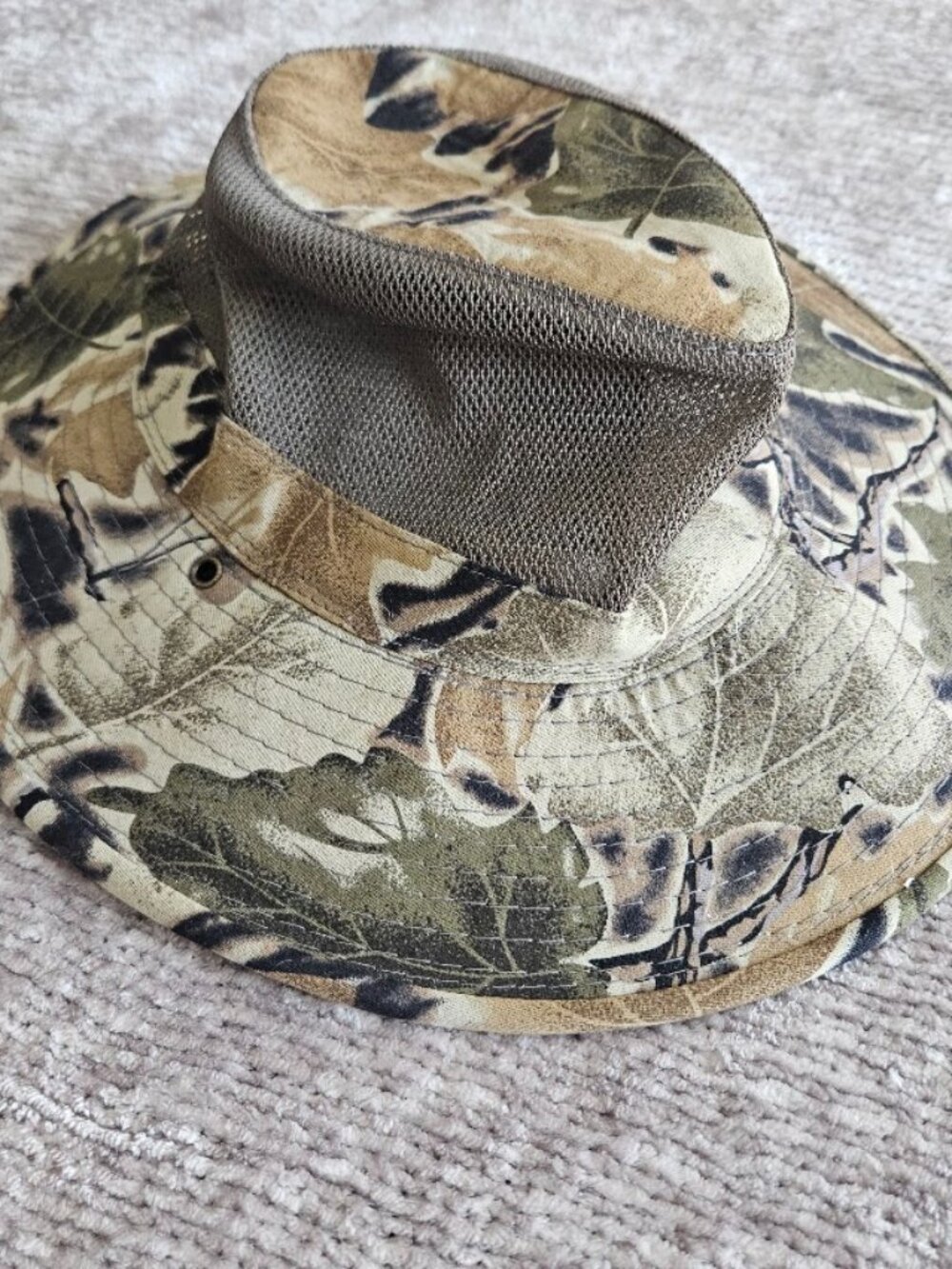 Vintage J Hats Safari Boonie Hat Wide Brim Men's Size L Khaki Sri Lanka Sun Cap